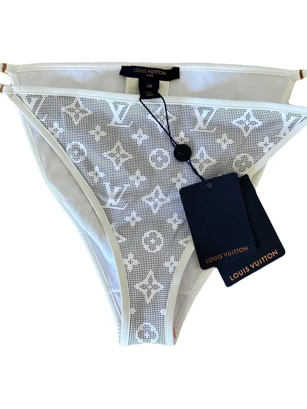 Louis Vuitton White Monogram Mesh Bikini Brief
